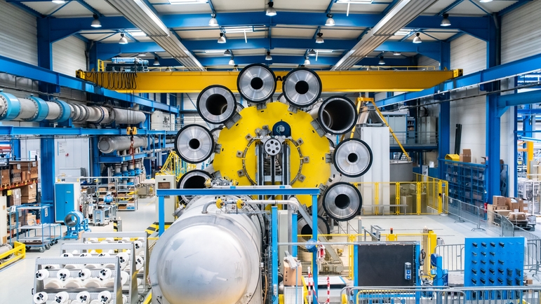 Endress+Hauser Flow France, Cernay, calibration rig revolver adapter