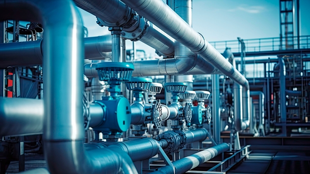 Hydrogen pipelines for transport after compression